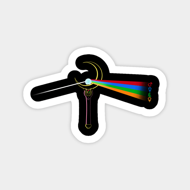 Dark Side of the Moon Crystal Sticker by GoldenLegend